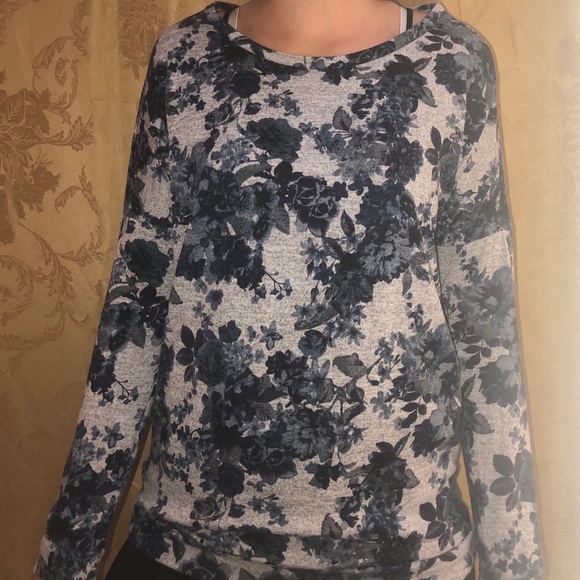 Blue floral print sweater - Picture 2 of 2